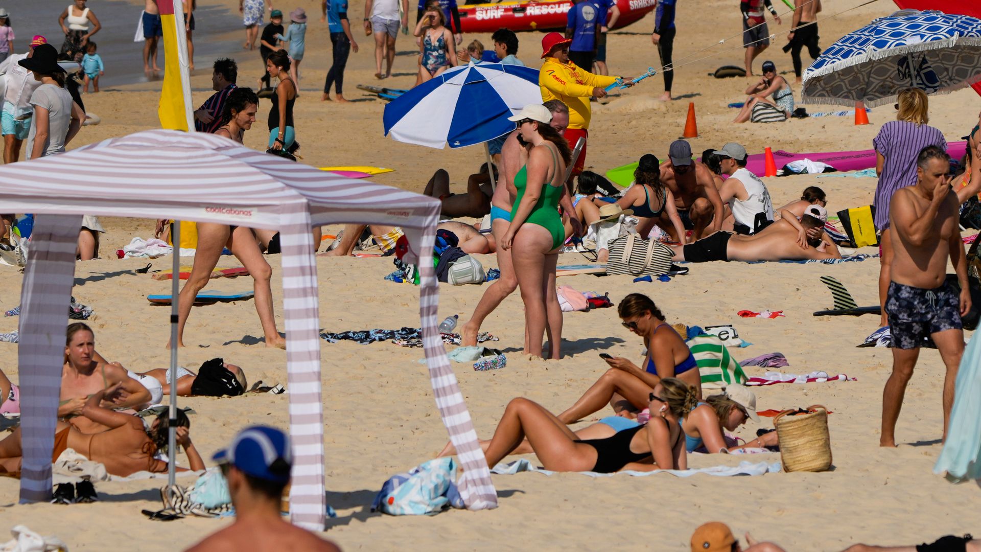 Australian prime minister says practice of reserving spots on beach is ‘not on’