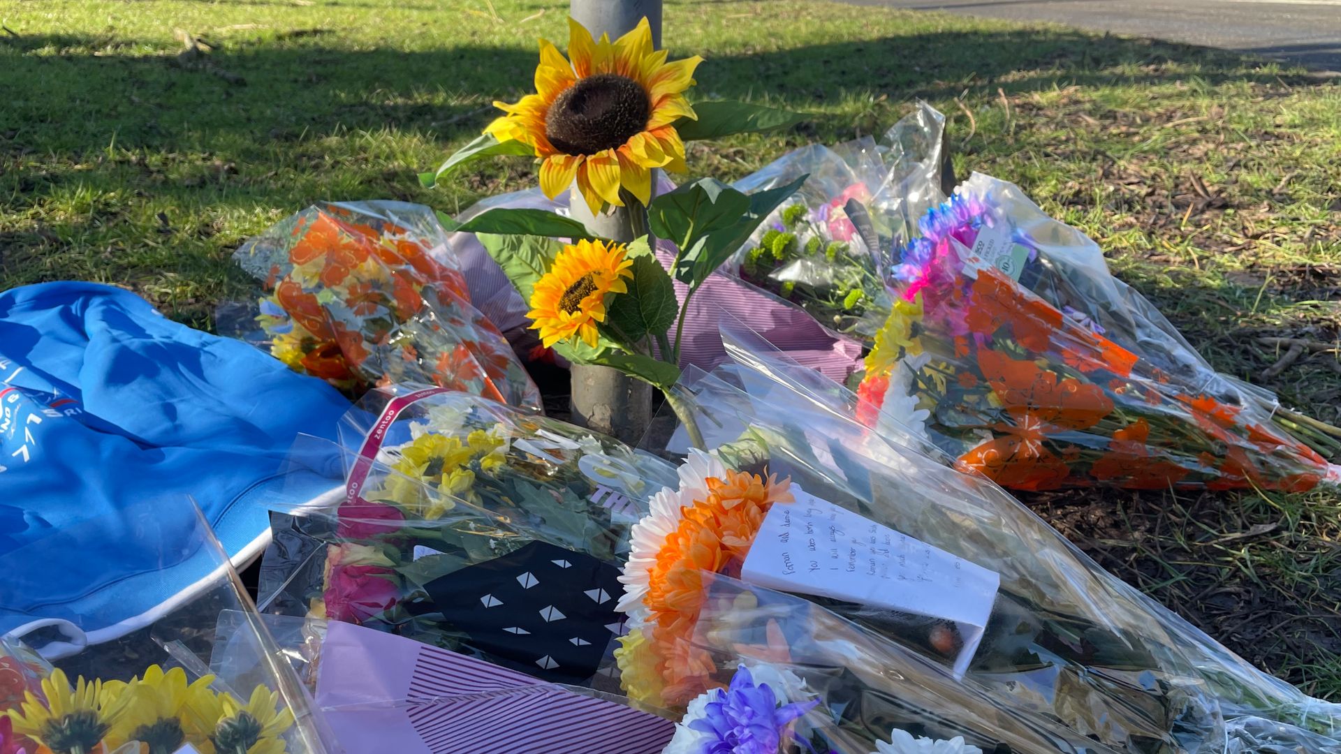 ‘You’ve both been taken away far too young’: Flowers left at scene after children killed in hit-and-run