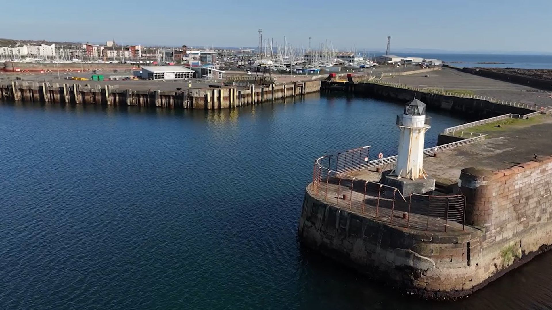 Protests in coastal ‘ghost town’ where £400m ships don’t fit the harbour