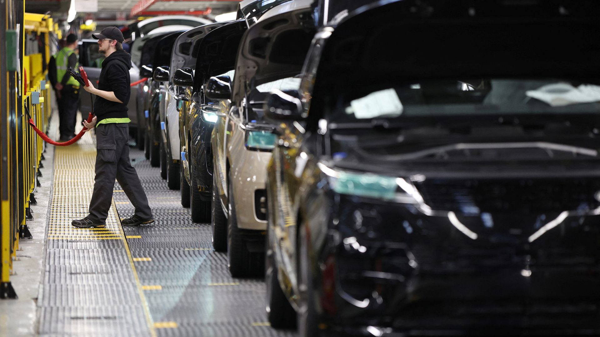 This UK town has car-making in its DNA – but Jaguar Land Rover’s US export pause has sparked anxiety