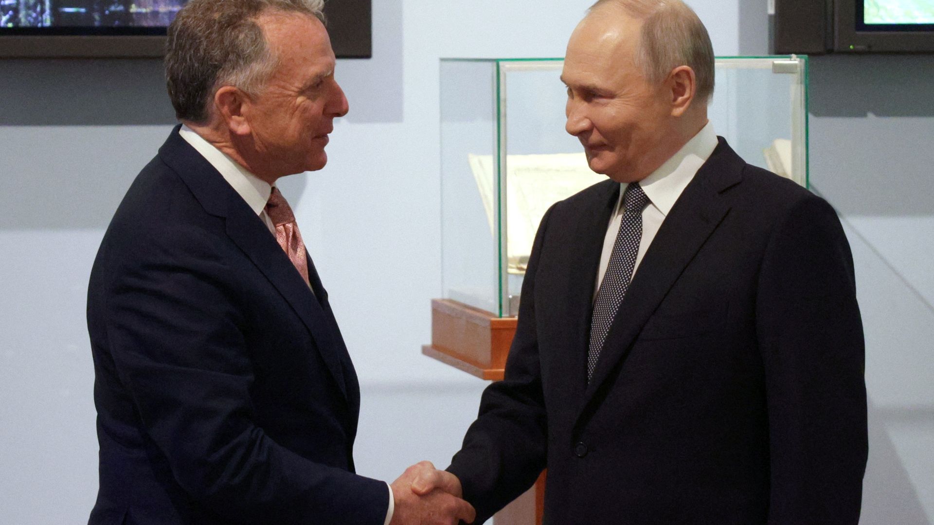 US envoy meets Putin for talks – as Trump urges Russia to ‘get moving’ on Ukraine