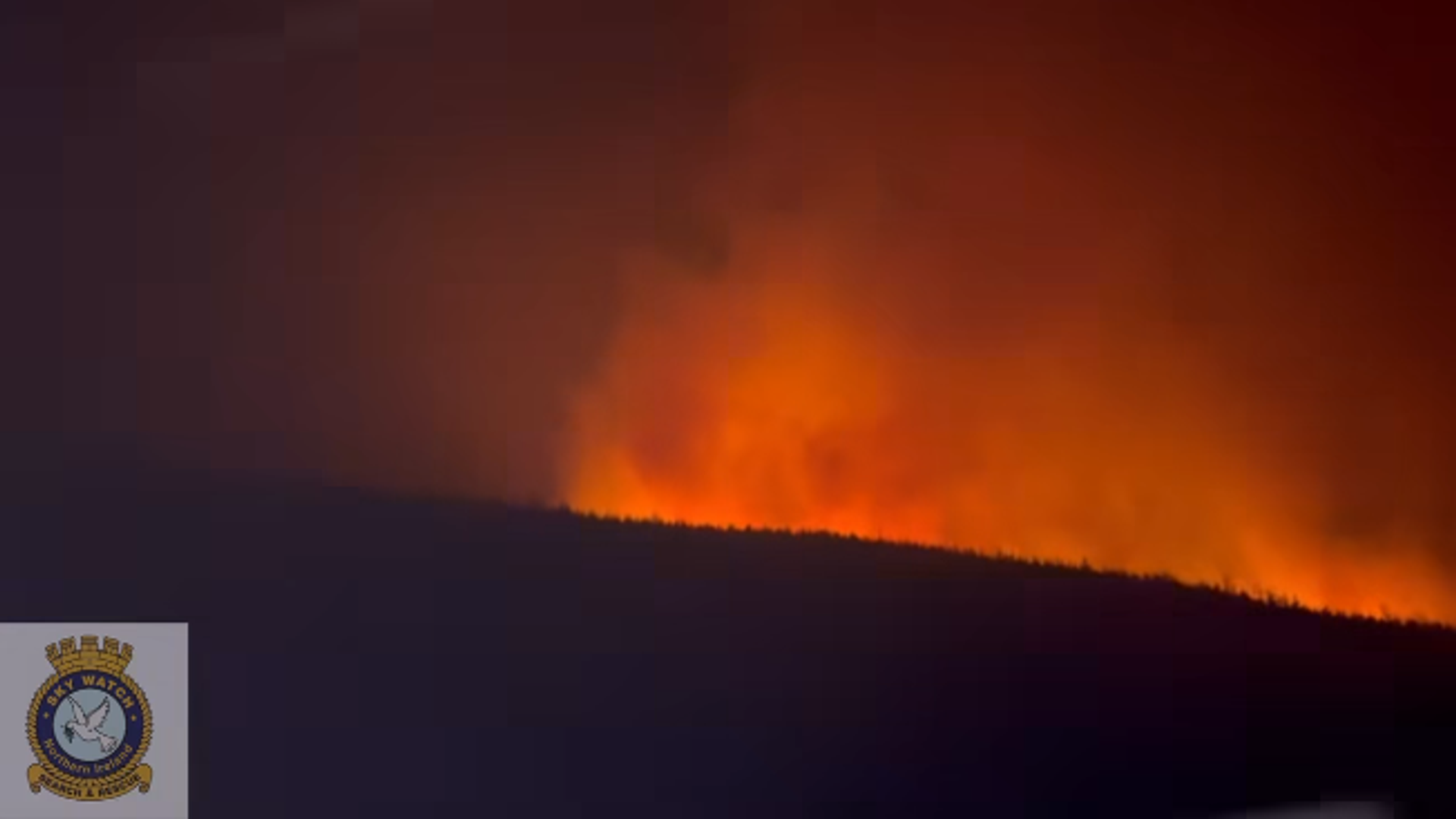 Arrest over wildfire that triggered ‘major incident’ in Northern Ireland