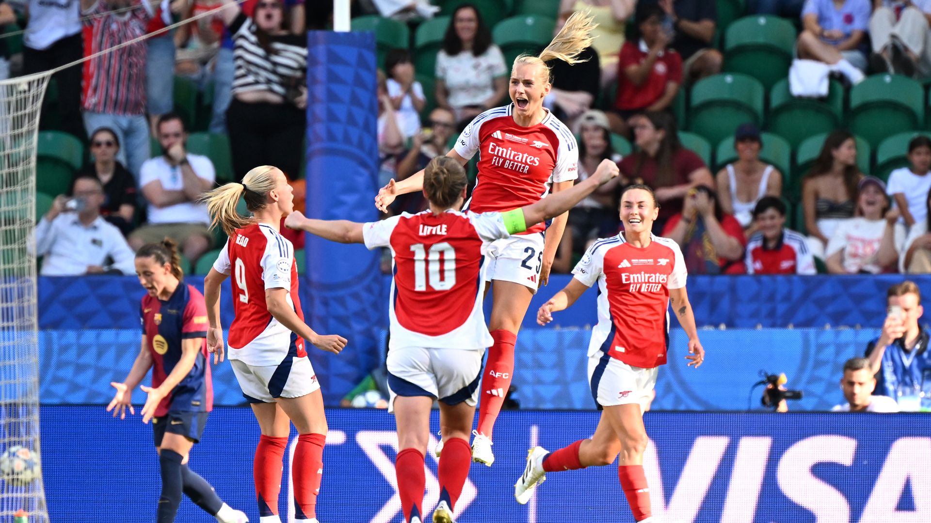 Arsenal win Women’s Champions League with victory over Barcelona