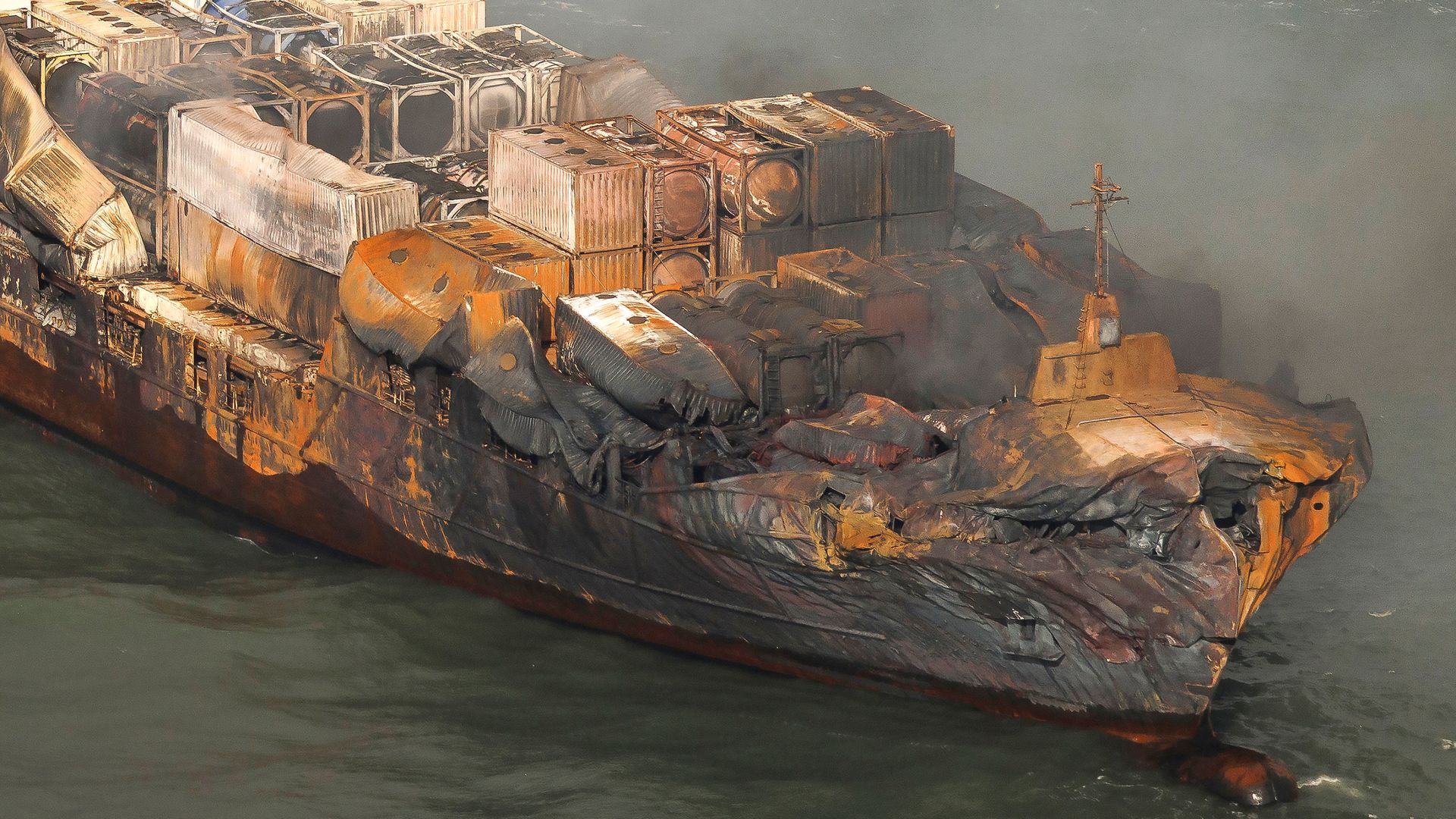Russian captain of ship in North Sea crash pleads not guilty to gross negligence manslaughter