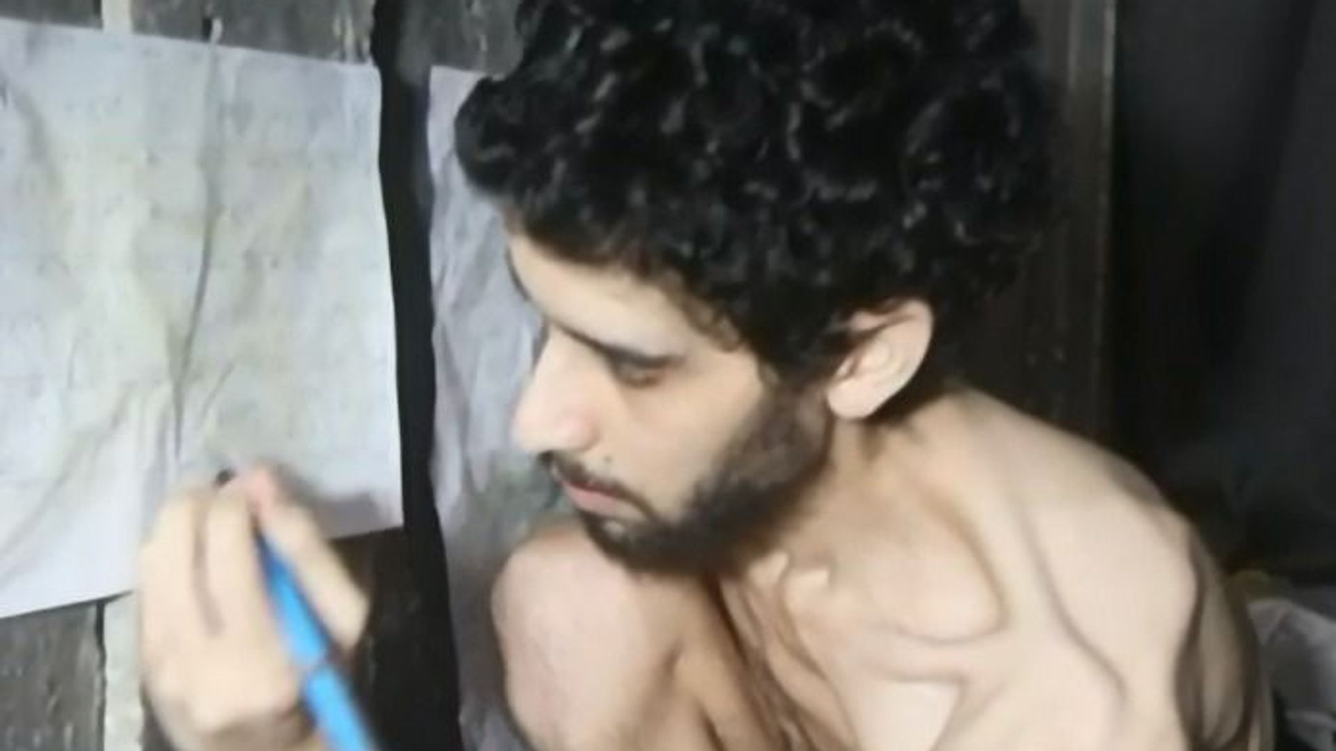 Videos of emaciated Israeli hostage released by Hamas